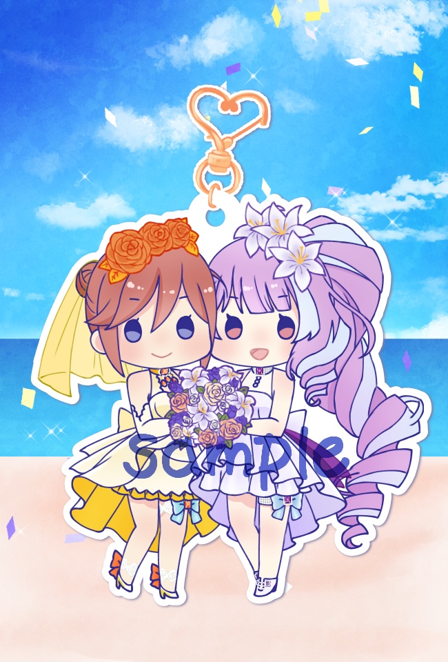 カナクモ ウェディング アクリルキーホルダー