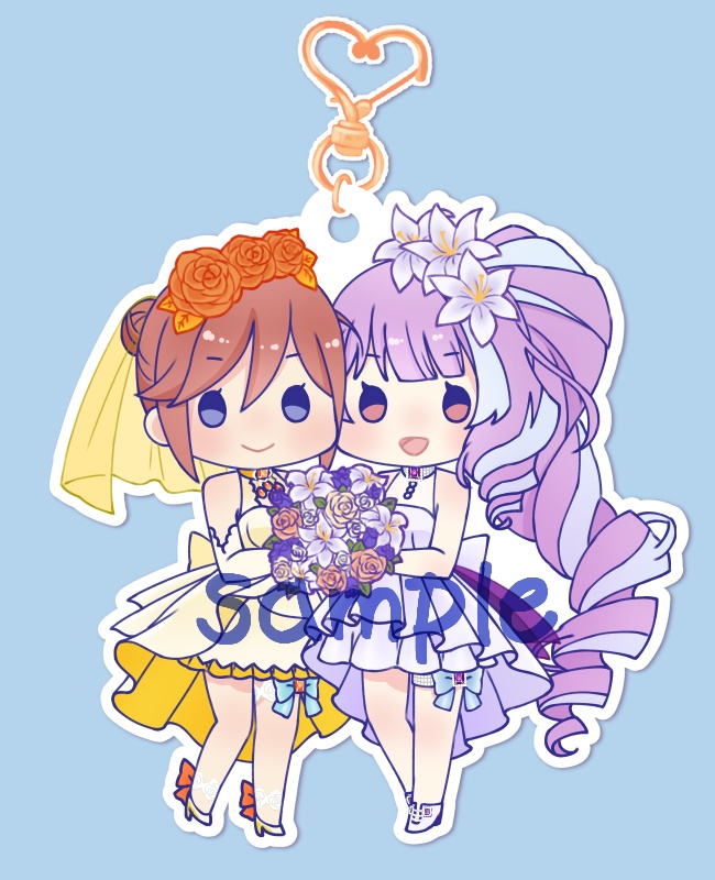 カナクモ ウェディング アクリルキーホルダー