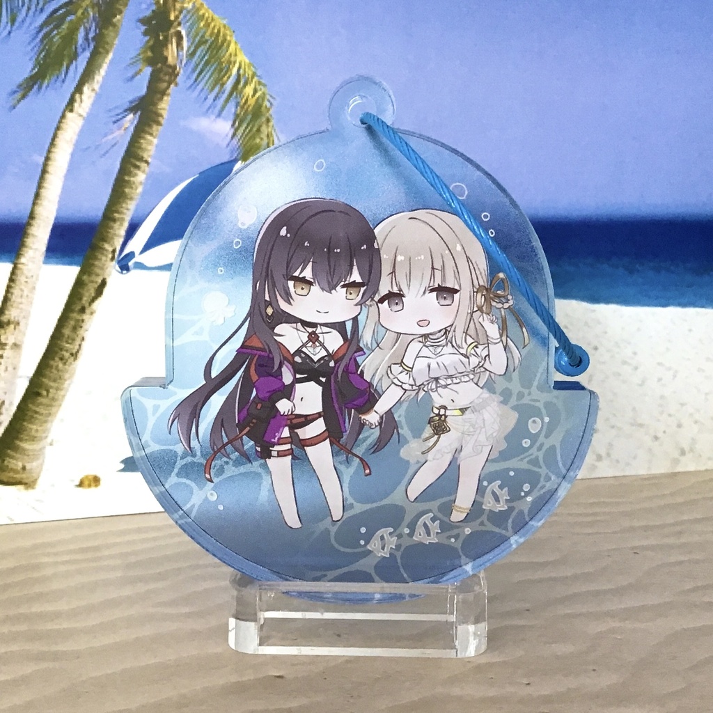 夏のゆらゆら運命アクキー