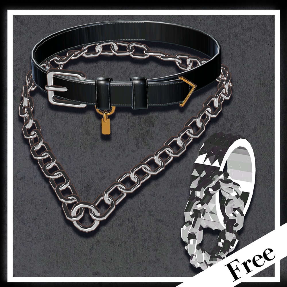 【無料配布】Choker & Chain - For ルミナ / 水瀬 / 狛乃