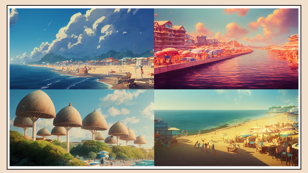 AI Background Materials:Seaside resort(45)