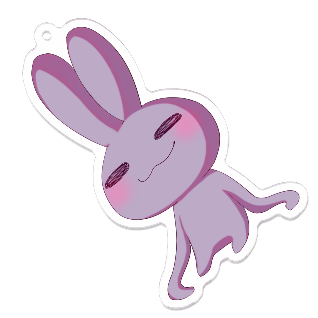 てながうさぎアクリルキーホルダー