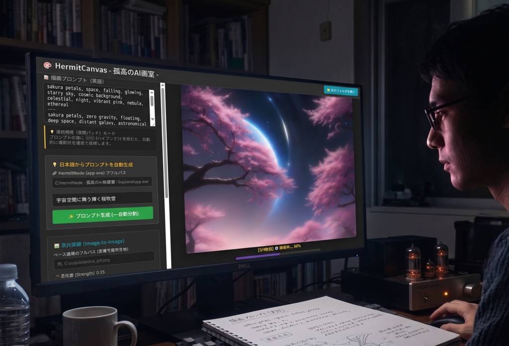 HermitCanvas - 孤高のAI画室 - 【先行50名限定β版特別価格】