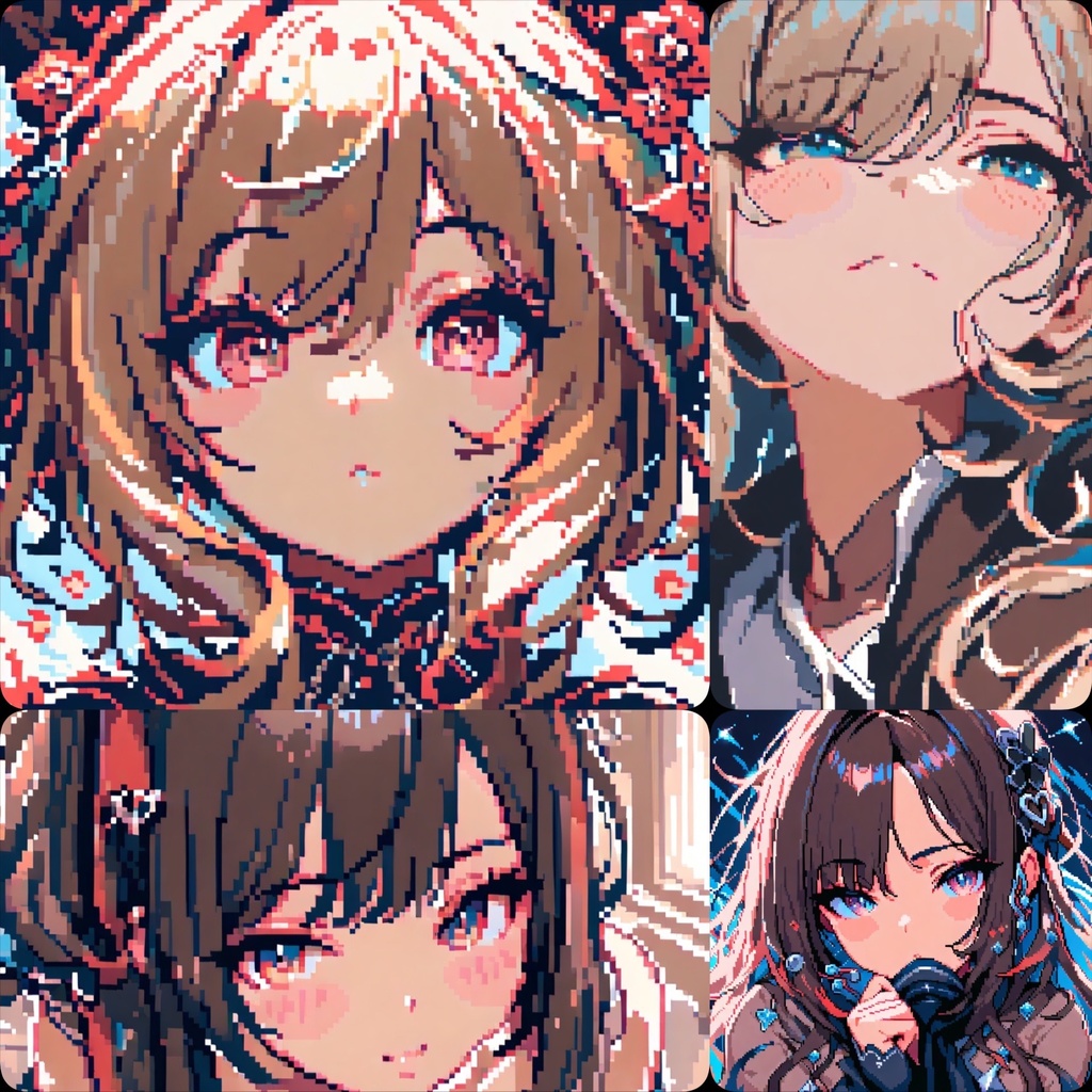 【ドット絵】ドット絵女の子✖️100枚❗️