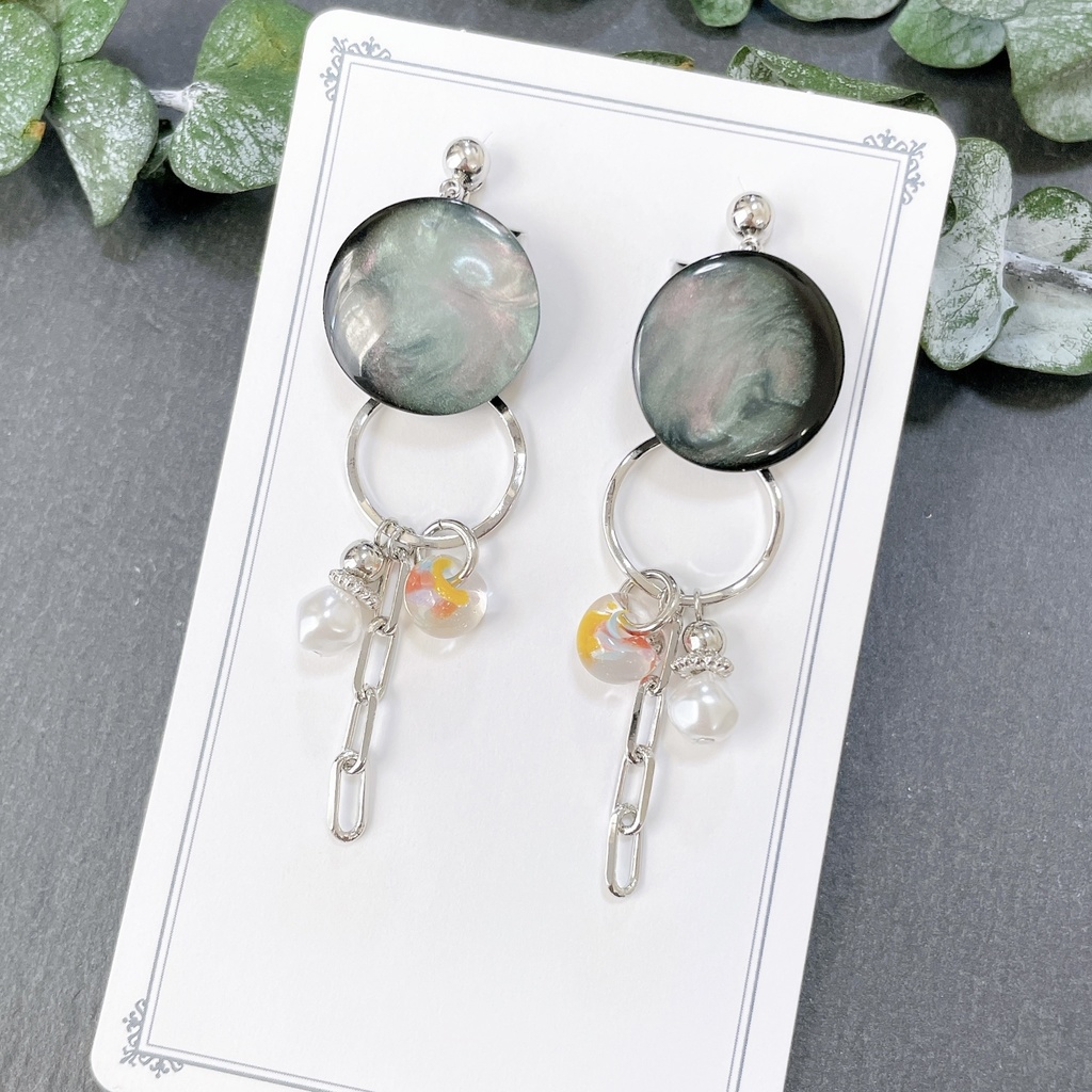 D4_rindo1イヤリング（ピアス変更可）