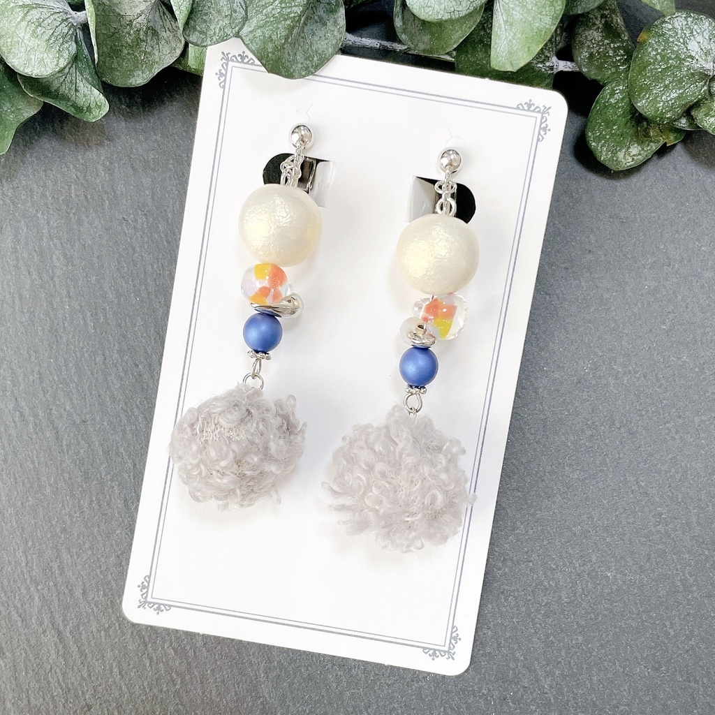 D4_rindo3イヤリング（ピアス変更可）