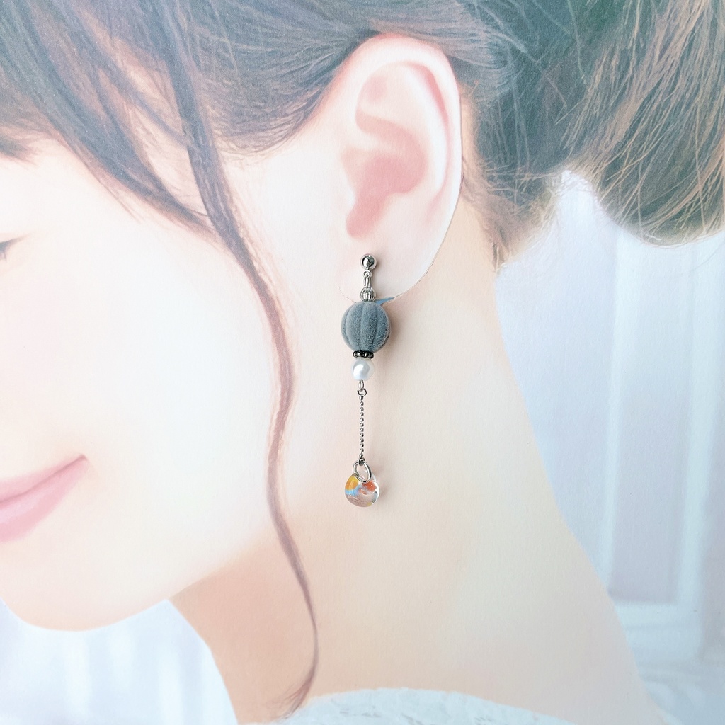 D4_rindo4イヤリング(ピアス変更可)