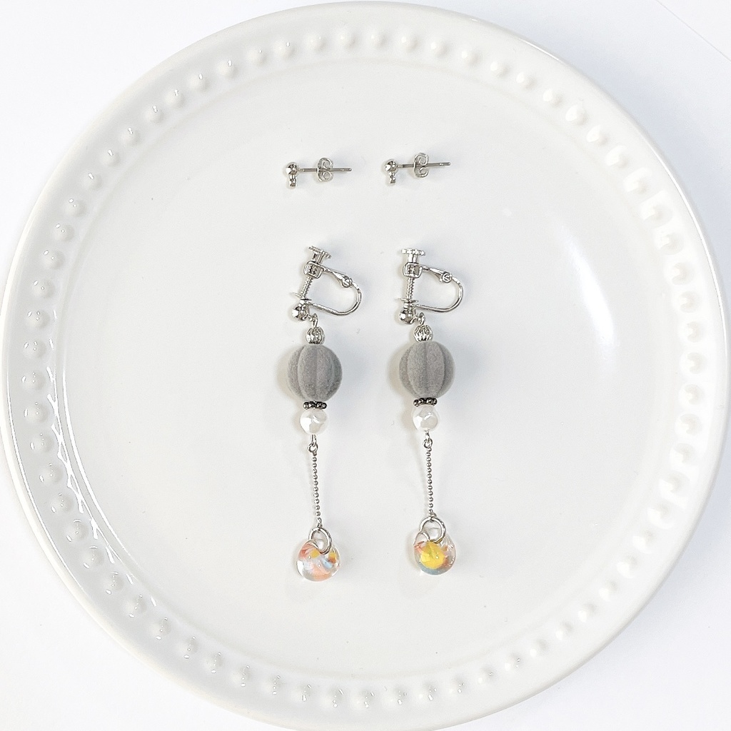 D4_rindo4イヤリング(ピアス変更可)