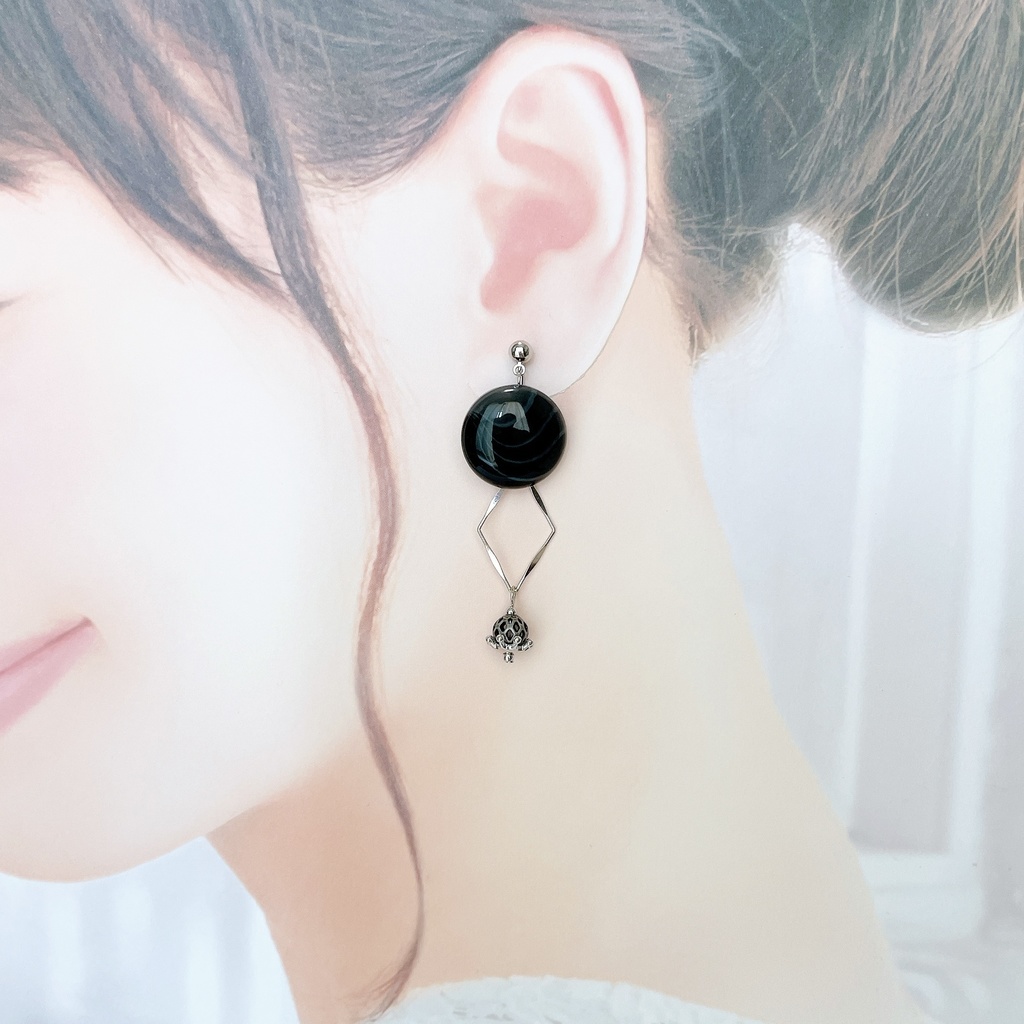 D4_jikuin1イヤリング(ピアス変更可)