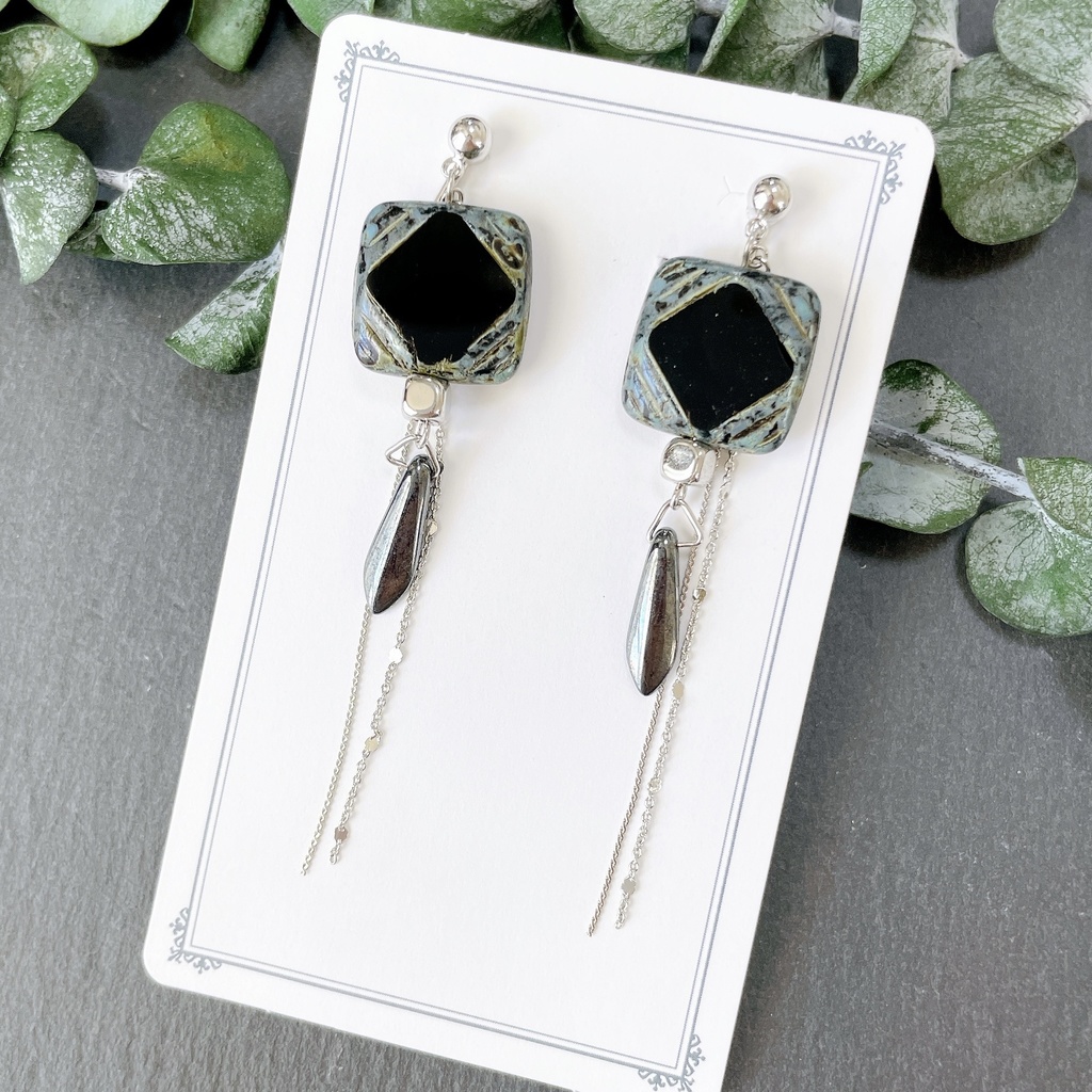 D4_jikuin4イヤリング（ピアス変更可）