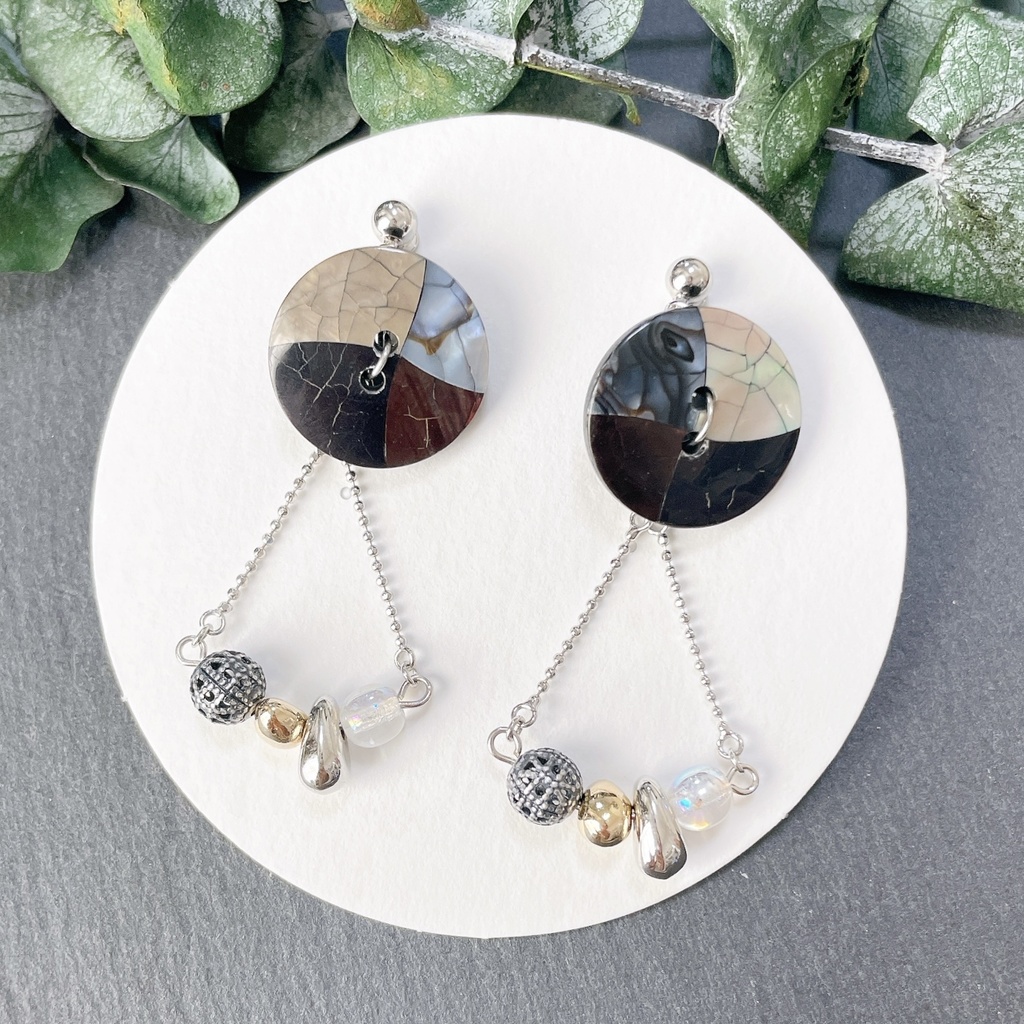 D4イヤリング（ピアス変更可）