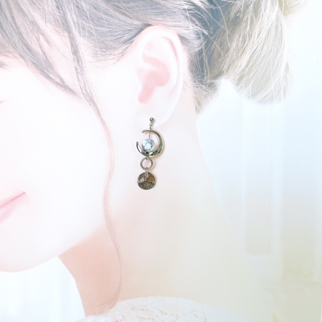 D4_yagasaki イヤリング(ピアス変更可)