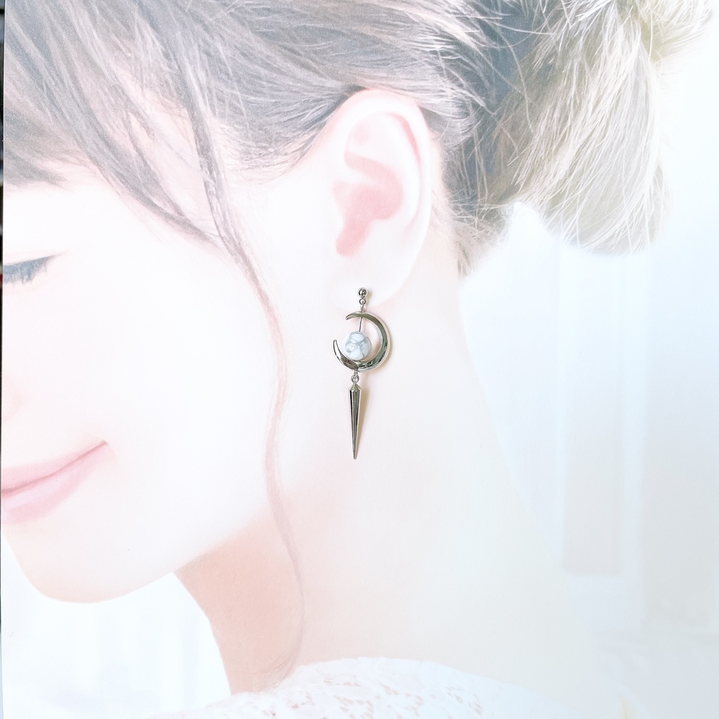 D4_yagasaki イヤリング(ピアス変更可)