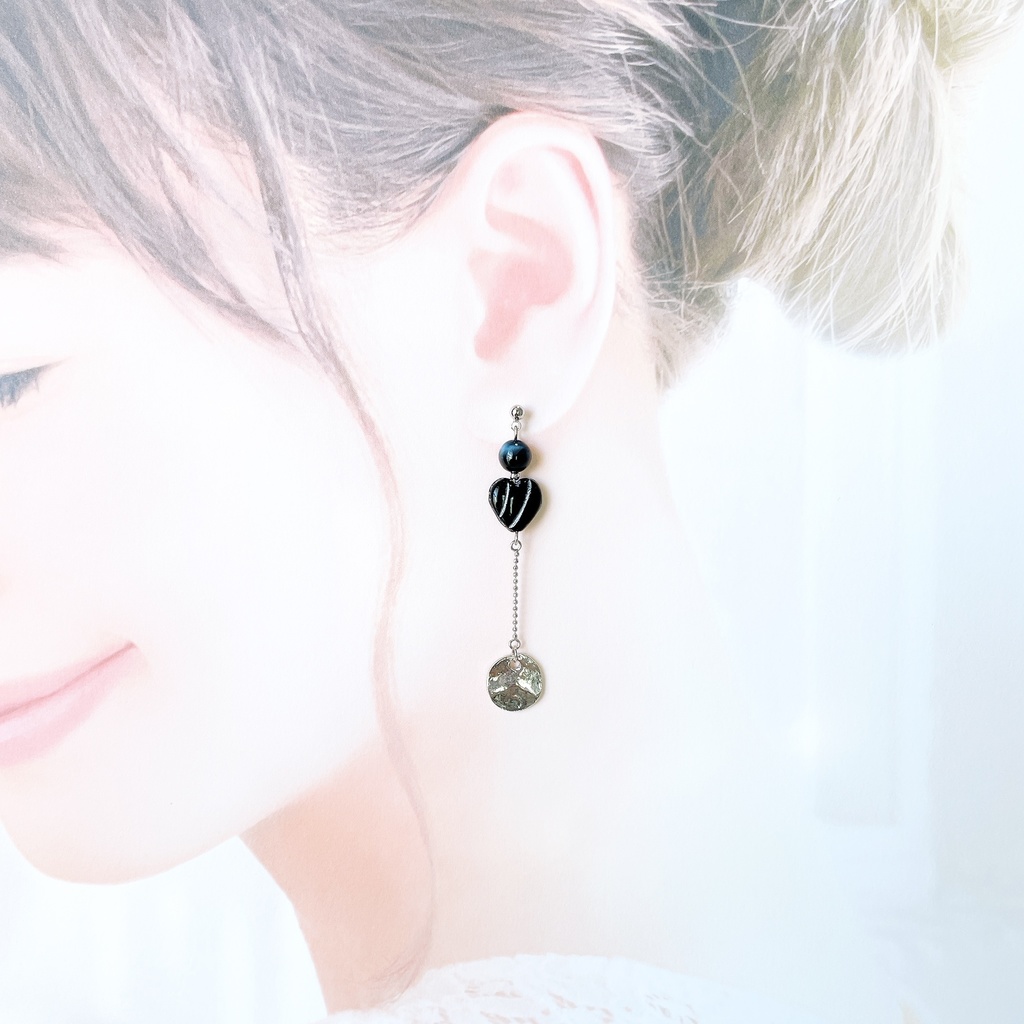 D4_jikuin イヤリング(ピアス変更可)