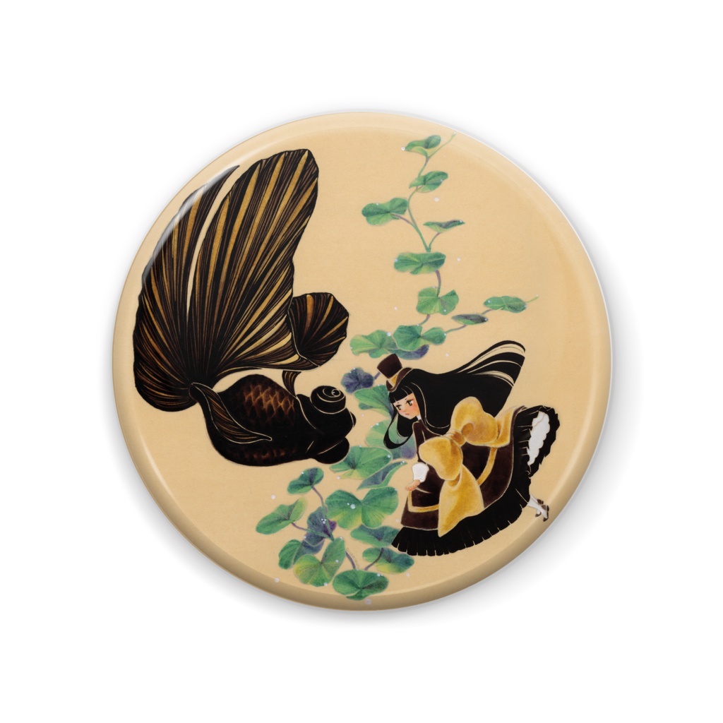 缶バッジ57mm[蝶尾/金魚姫]