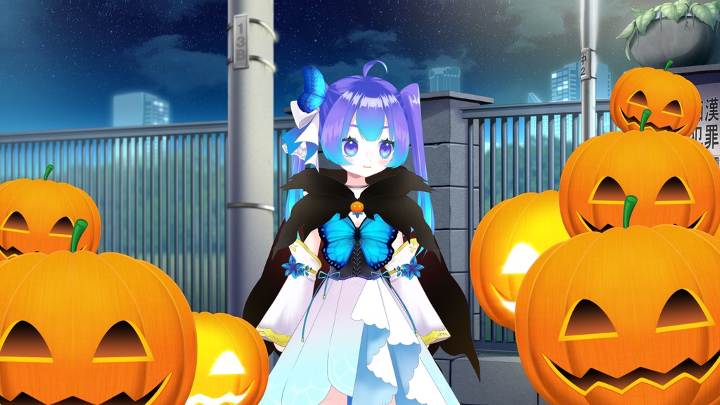 Live2D+VTubeStudio向けアイテム_ハロウィンかぼちゃセット