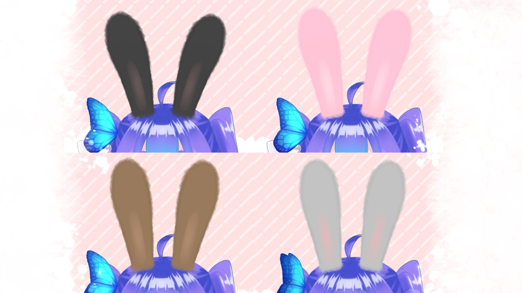 【Live2Dアイテム】イースター動くふわふわウサミミ【VTubeStudio】