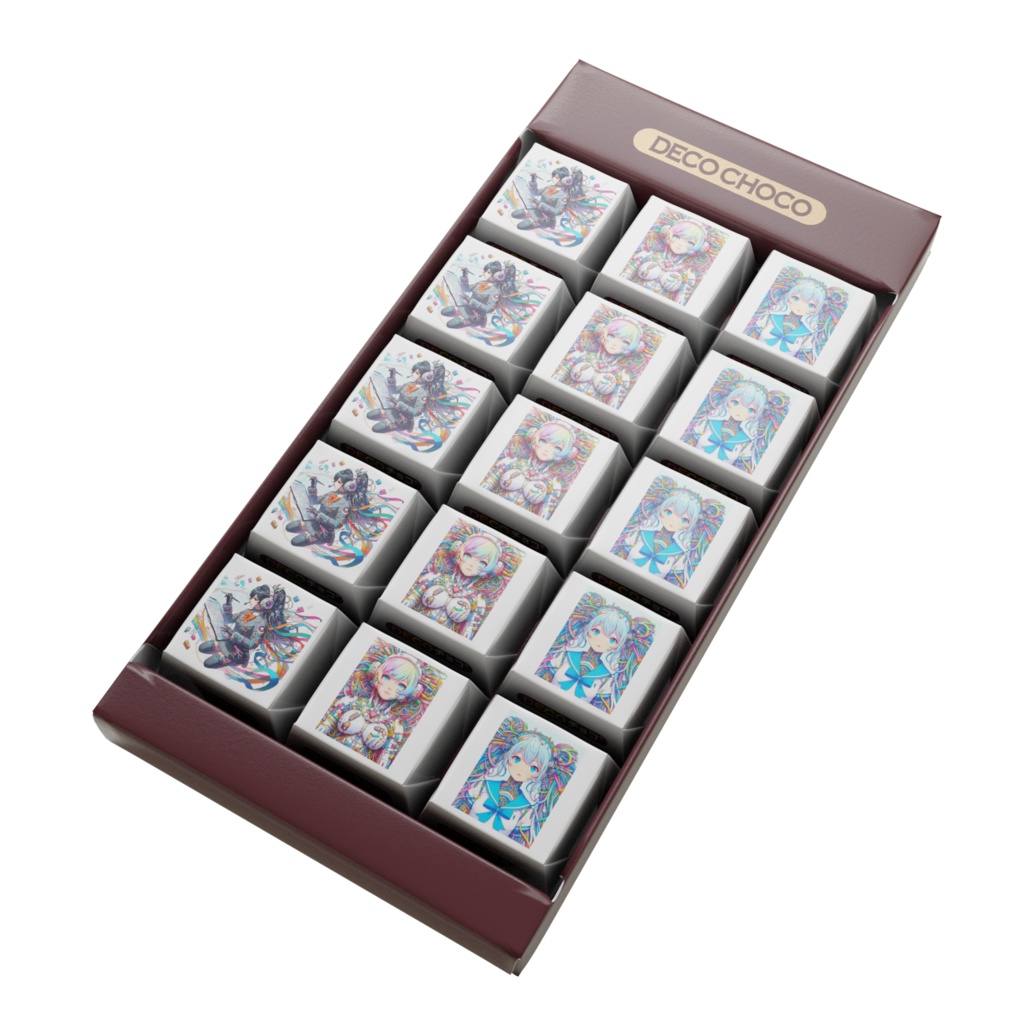 配線ガール　三色チョコレート