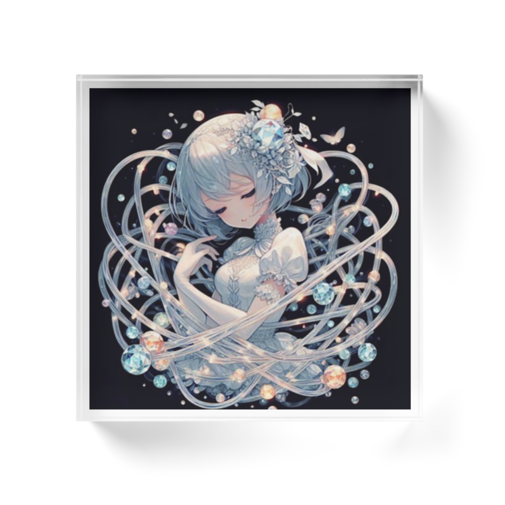 配線バレリーナ アクリルブロック