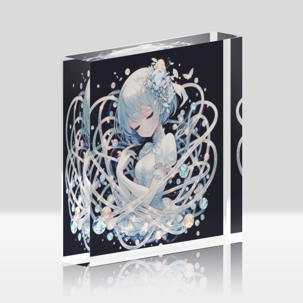 配線バレリーナ アクリルブロック