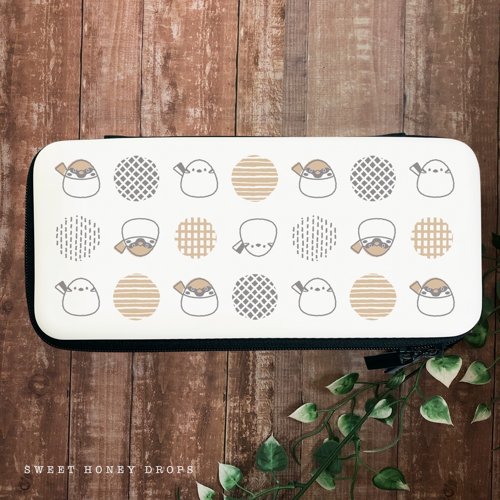 Switchケース*すずめ・シマエナガ柄*