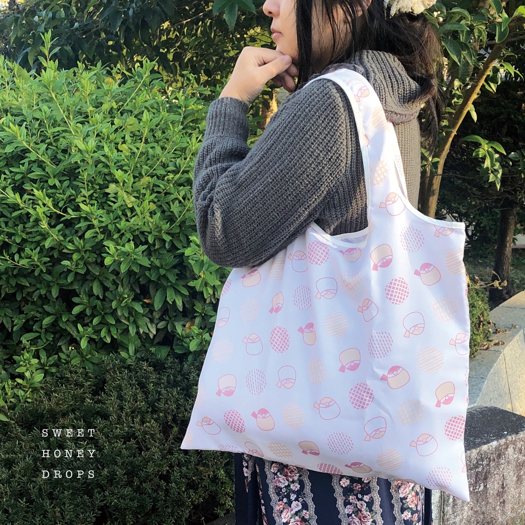 エコバッグ＊文鳥柄＊