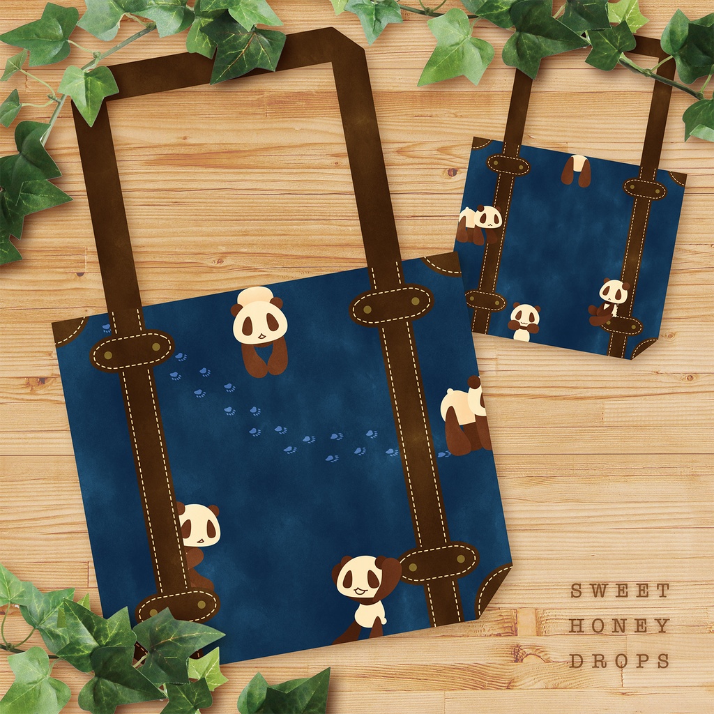 パムダのトランクトートバッグ(パンダ)【復刻受注生産・再販無し】