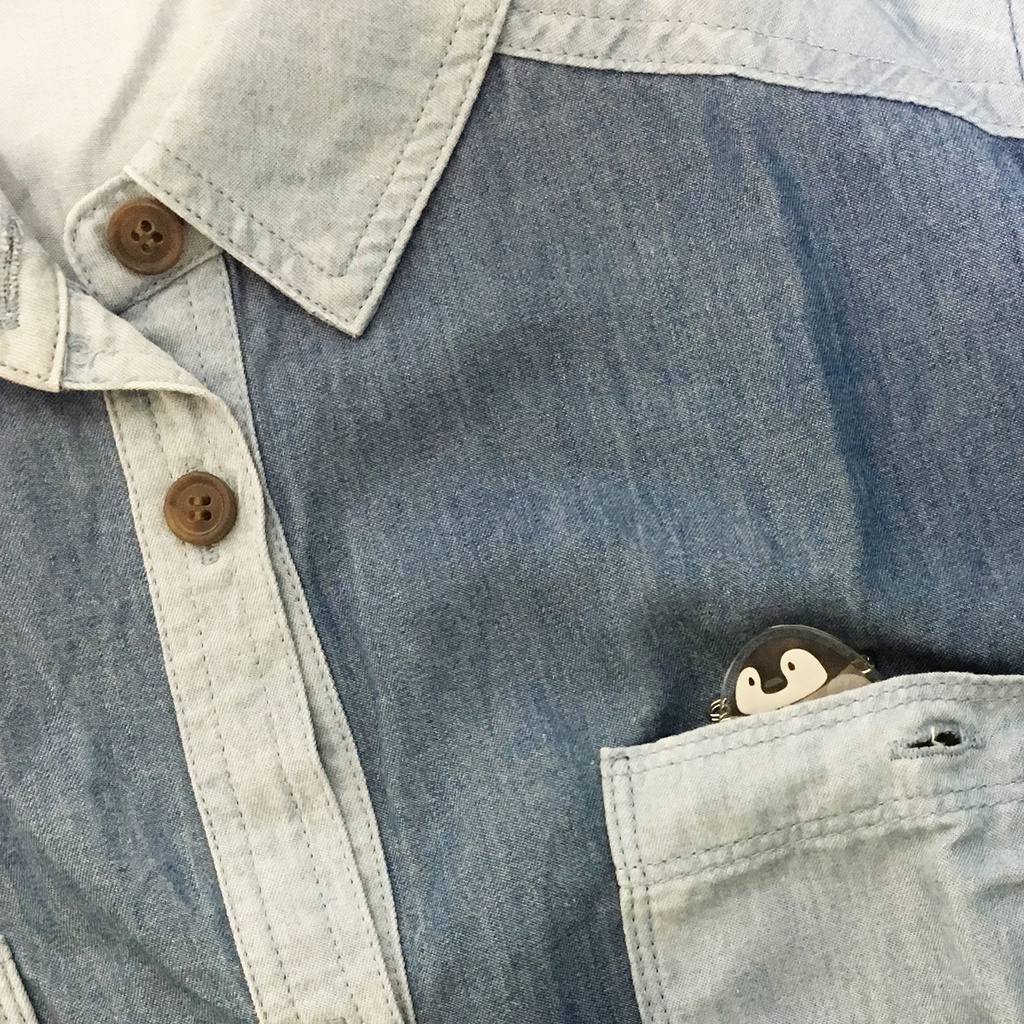 アクリルクリップバッジ*コウテイペンギン*