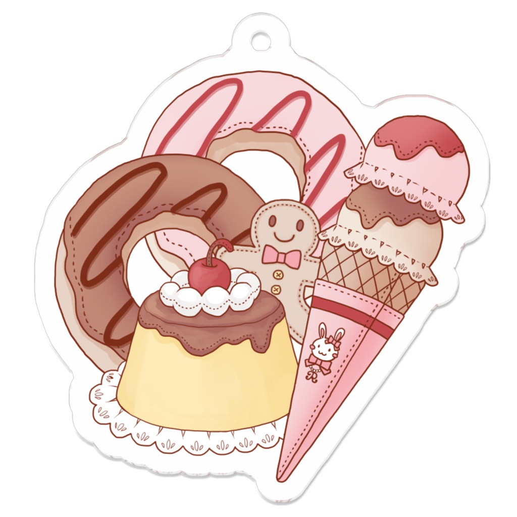 アクリルキーホルダー【Sweets】