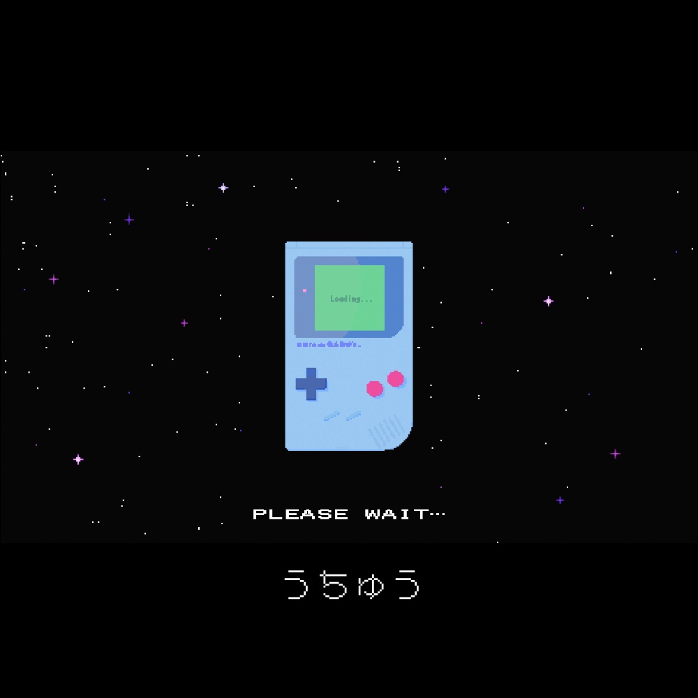 【動画素材】ドット絵レトロゲームの待機画面