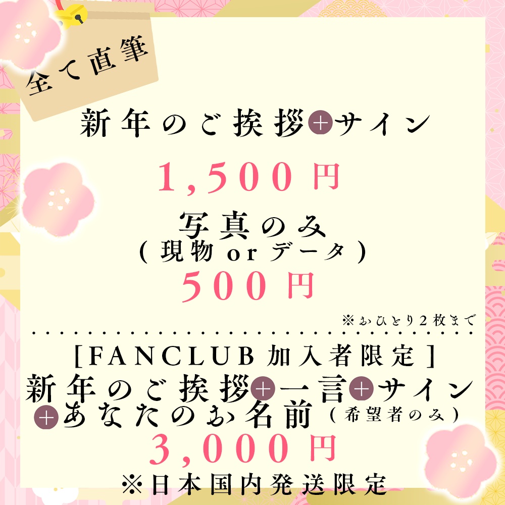 〖数量限定┊12月31日まで〗黒桐アリア 年賀状2025【送料無料】