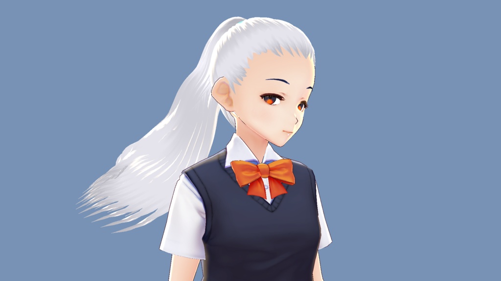 [VROID] Ponytail without Bangs Preset