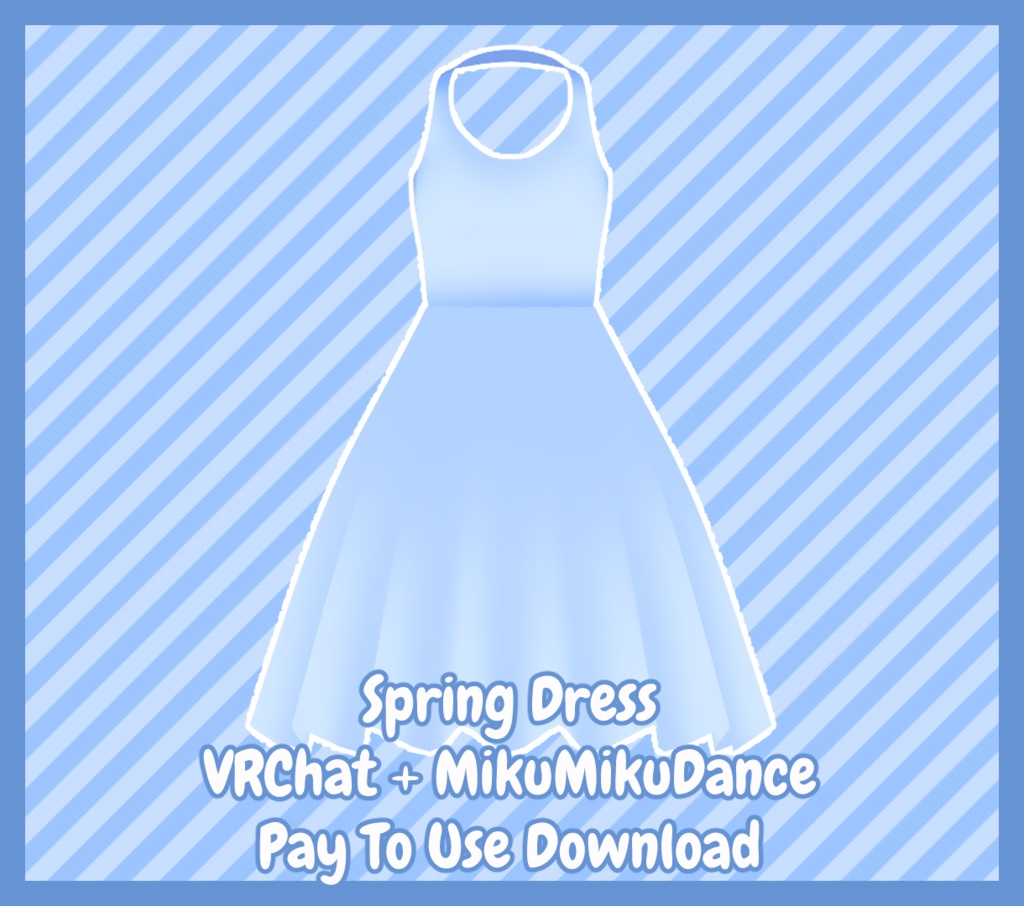 [VRChat + MMD] Spring Dress [P2U DL]