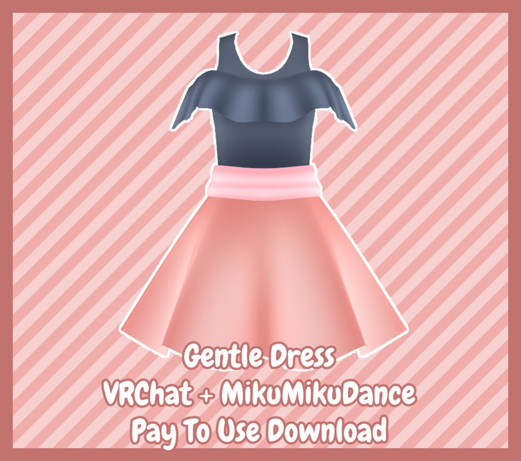 [VRChat + MMD] Gentle Dress [P2U DL]
