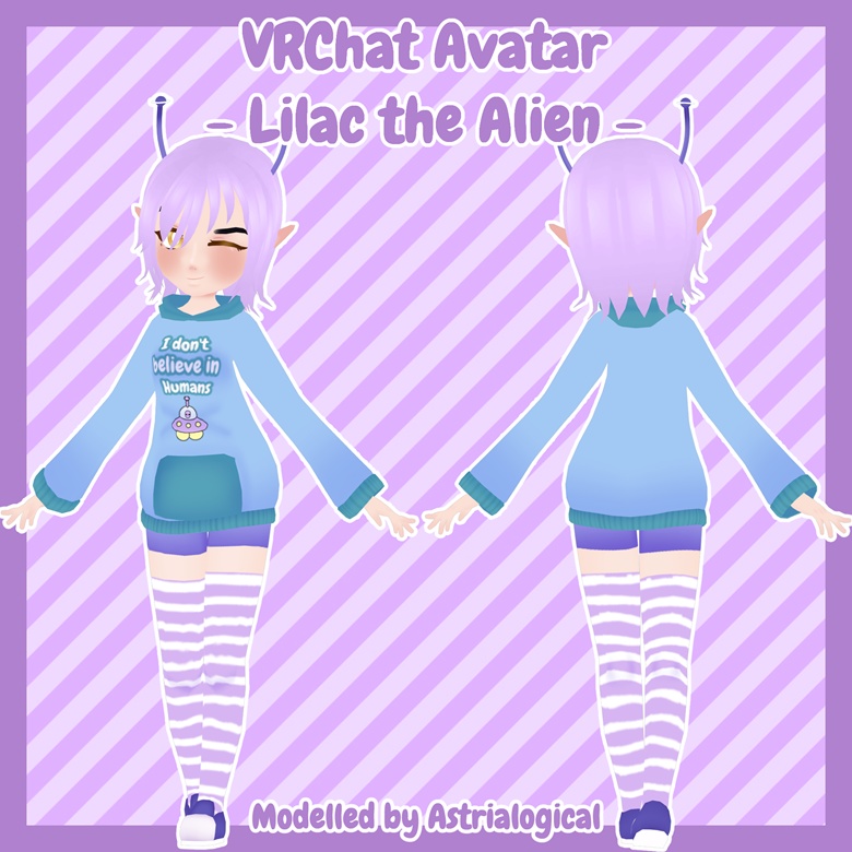 [VRChat Avatar] Lilac the Alien