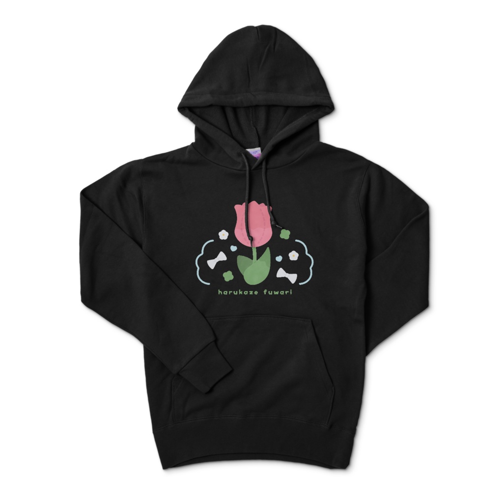ロゴ入りパーカー(黒)