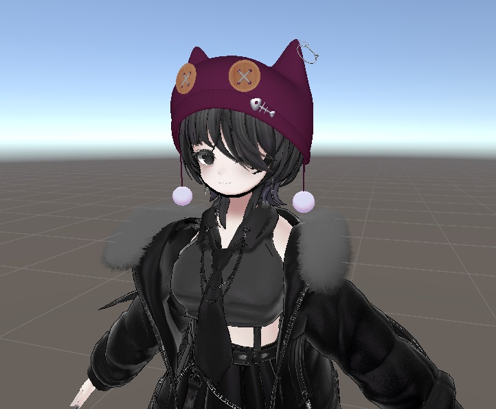 【VRChat想定】猫耳ニット帽🐱「MeowMeowKnit」