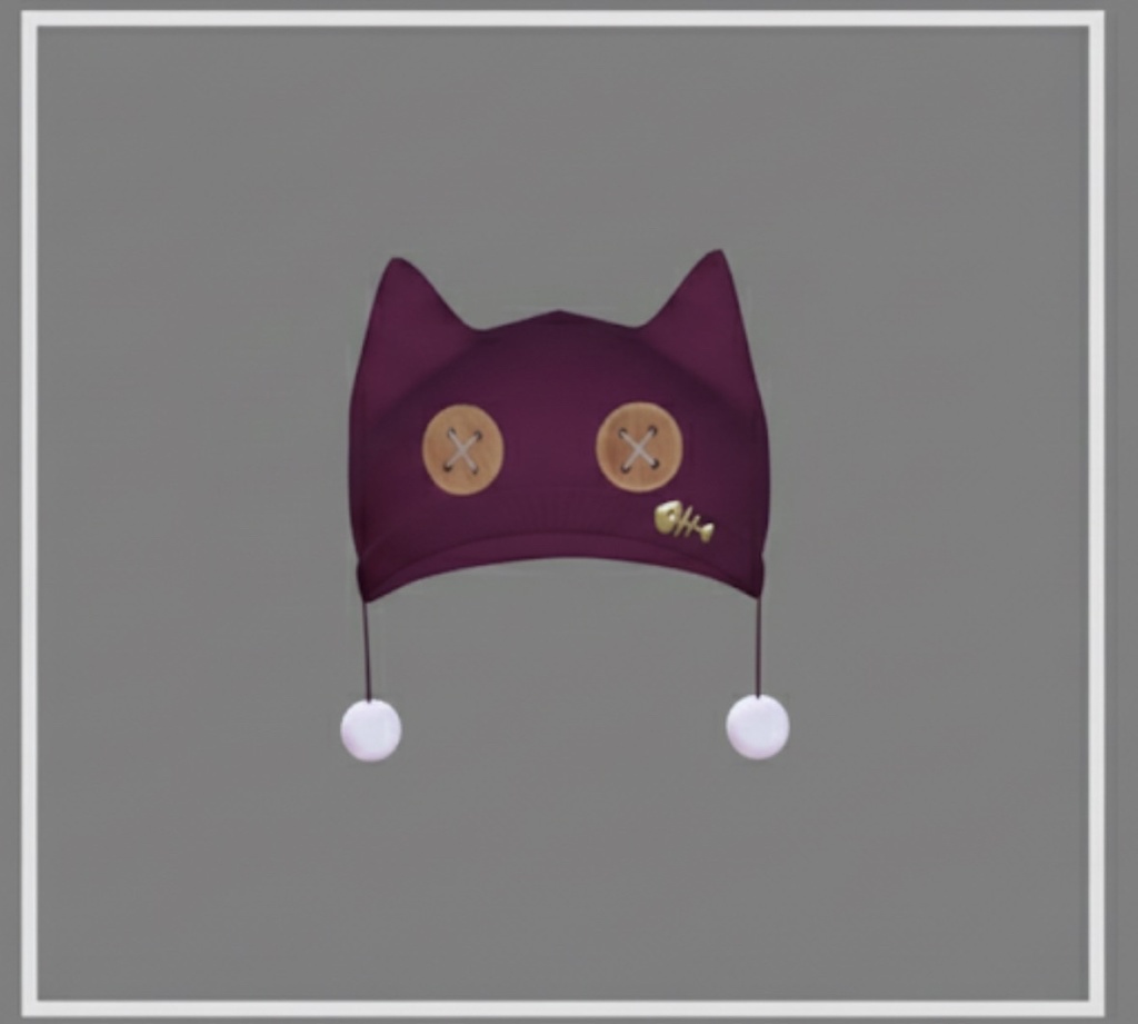 【VRChat想定】猫耳ニット帽🐱「MeowMeowKnit」