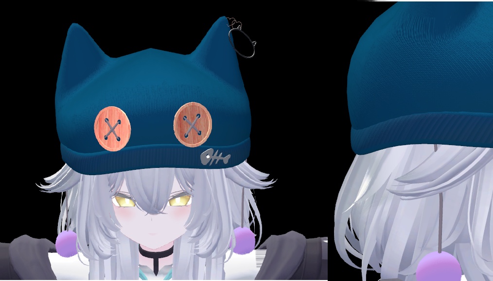 【VRChat想定】猫耳ニット帽🐱「MeowMeowKnit」
