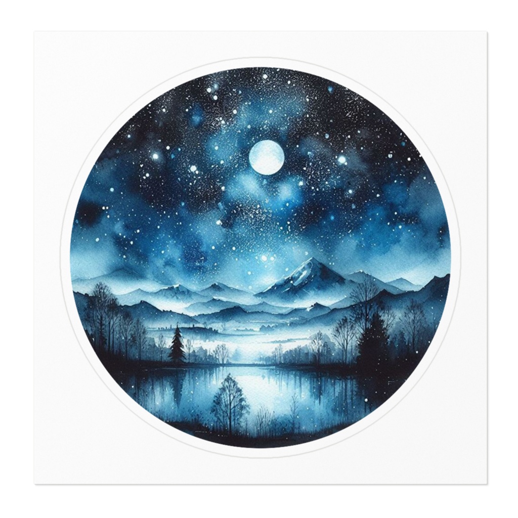 月明かりの下で