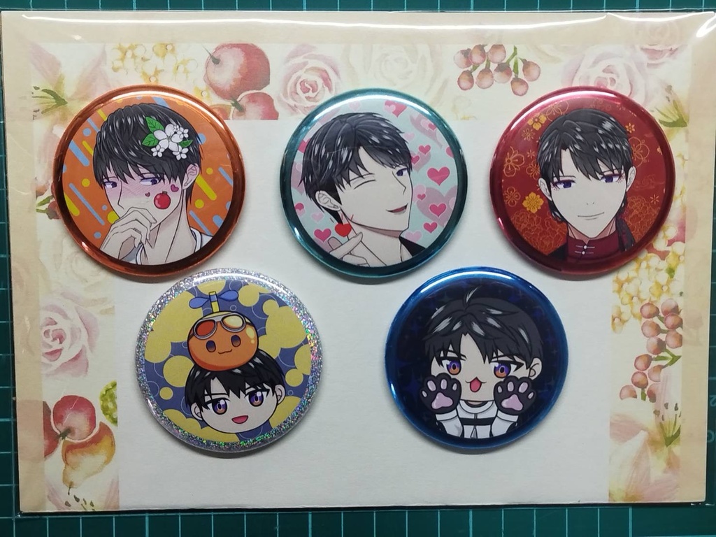 缶バッジ＆ポストカード　コンプリートセット