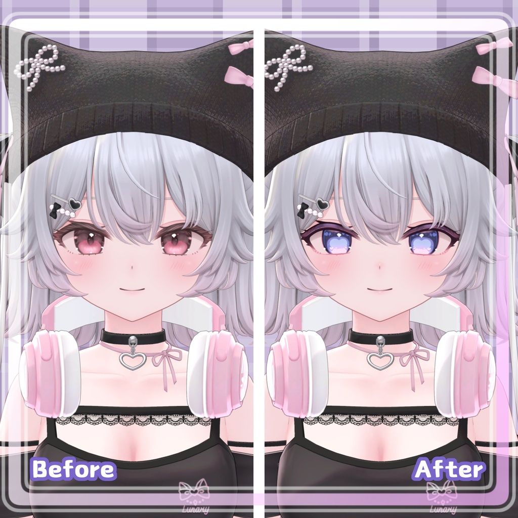 一部無料&セール中【ルナリィ対応】Cloud Heart_MAKEUP&EYETexture【psd付き】