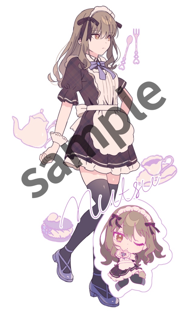 陸奥ちゃんアクスタ(紫)