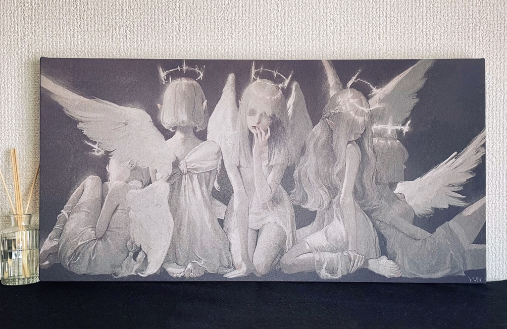 Canvas Print '天使たちの憂鬱' ♚ Yun web shop BOOTH