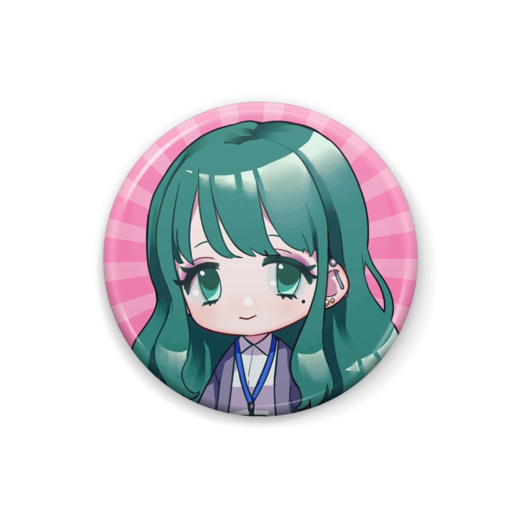 【久遠あおい】缶バッジ【ちびキャラ】