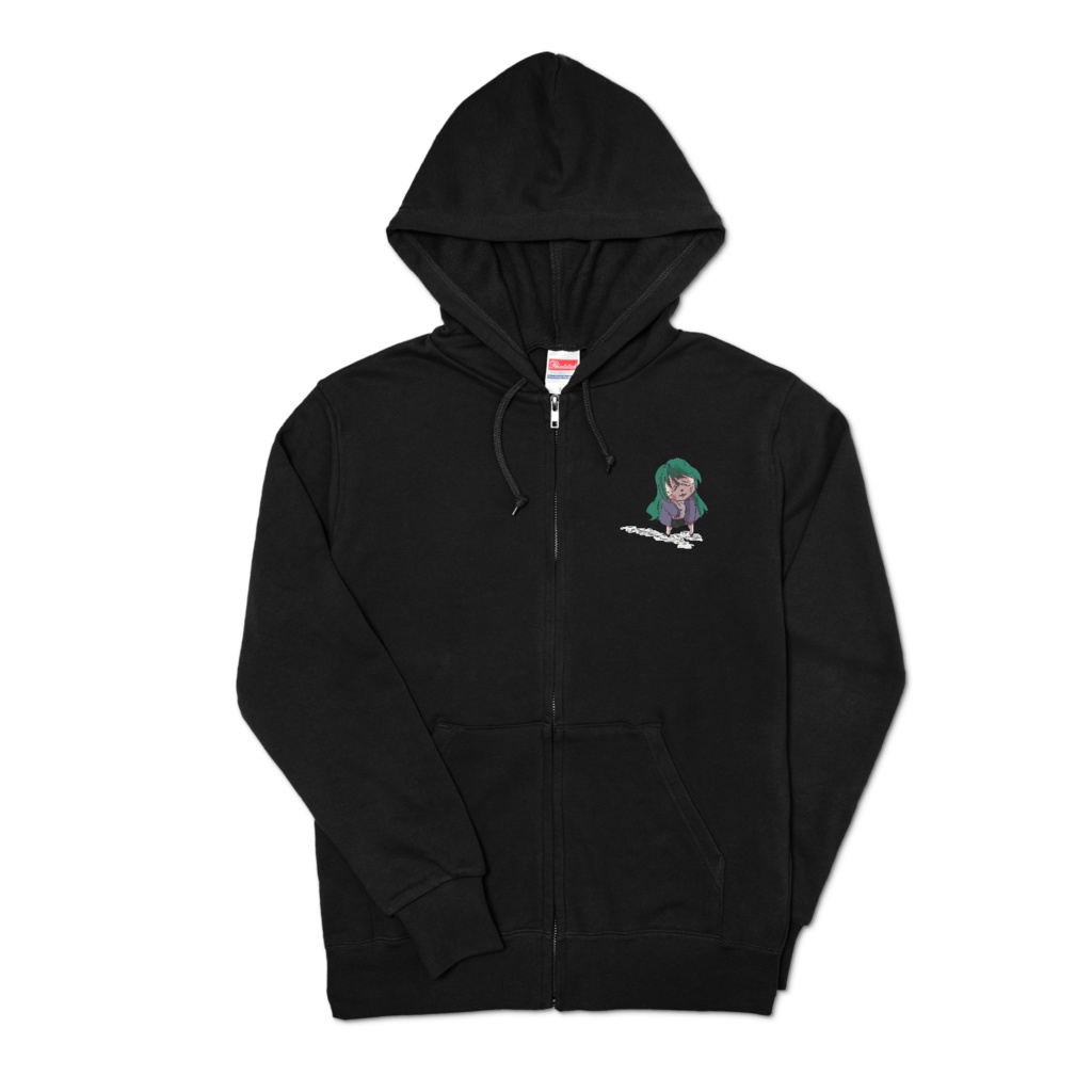 【久遠あおい】ワクチン接種済みジップパーカー【両面プリント】