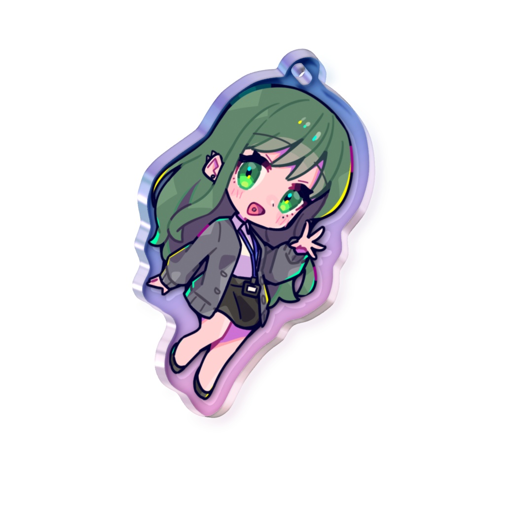 【#5年生き延びた久遠あおい】オーロラアクキー