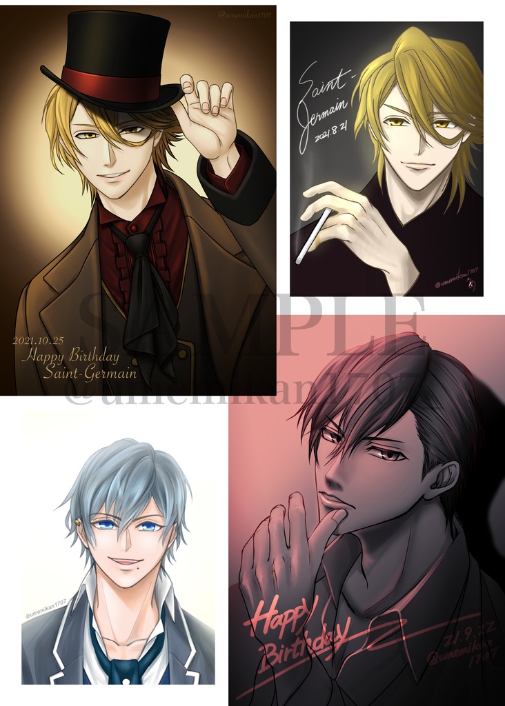 Umemikan's illustration collection 2021-2025