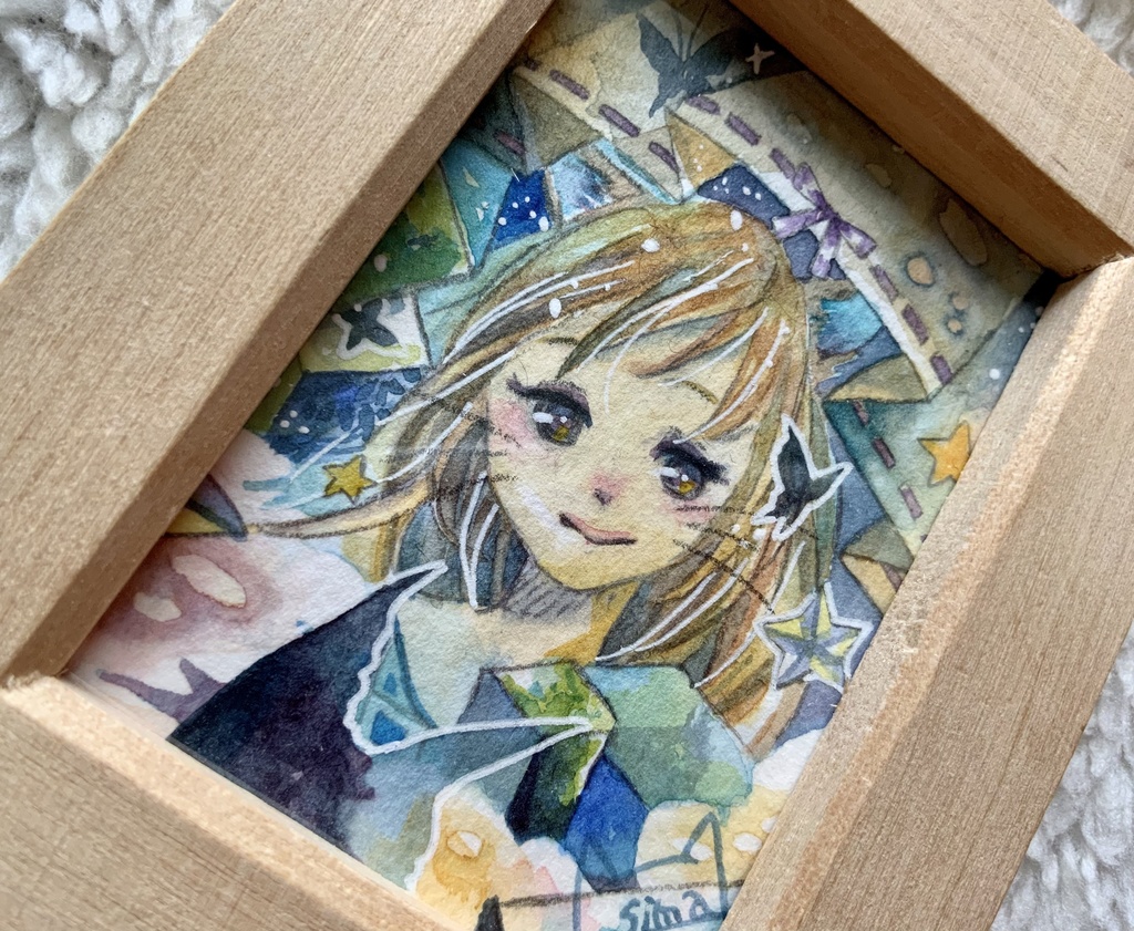 ミニ原画 気になるあの子 sinrabansyou1223 BOOTH