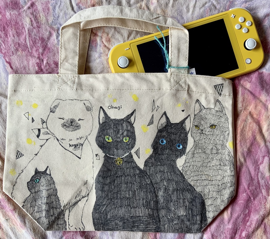 手描きトートバッグS お友達